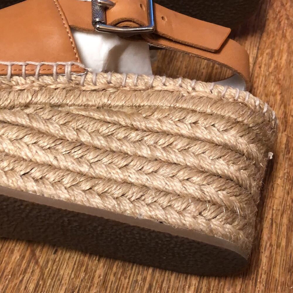 Rag & Bone Edie Wedge Brown Tobacco Jute Espadrille Size 8 (38) - Picture 10 of 16